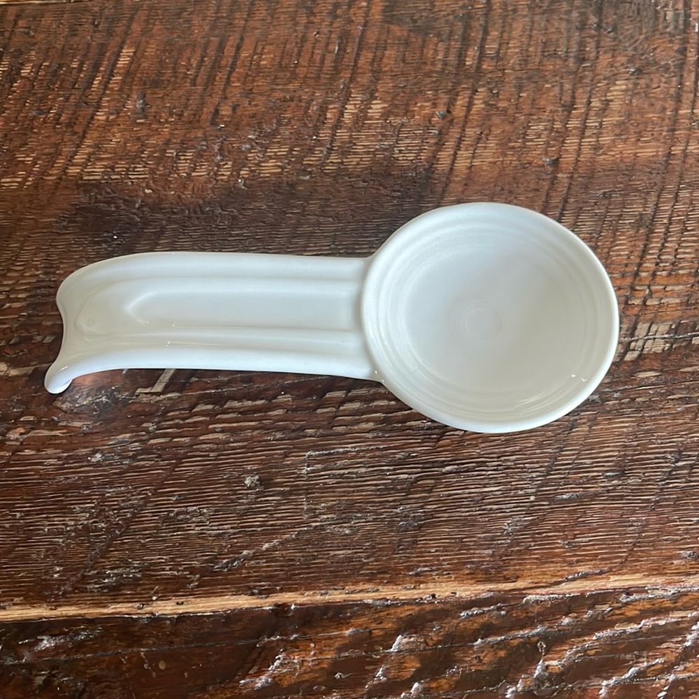 White Fiestaware Spoon rest